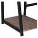 Стол на металлокаркасе BRABIX "LOFT CD-006", 1200х500х730 мм, 2 полки, цвет морёный дуб, 641224 641224