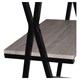 Стол на металлокаркасе BRABIX "LOFT CD-004", 1200х535х1110 мм, 3 полки, цвет дуб антик, 641219 641219