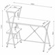 Стол на металлокаркасе BRABIX "LOFT CD-004", 1200х535х1110 мм, 3 полки, цвет дуб натуральный, 641220 641220