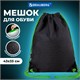 Мешок для обуви BRAUBERG плотный, карман на молнии, подкладка, 43х33 см, "НЕОН Green", 271625 271625