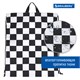 Мешок для обуви BRAUBERG большой удобный с ручкой, 51х41 см, "Black and white", 271595 271595