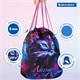 Мешок для обуви BRAUBERG PREMIUM, карман, подкладка, светоотражайка, 43х33 см, "НЕОН cat", 271621 271621