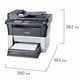 МФУ лазерное KYOCERA FS-1125MFP "4 в 1", А4, 25 стр./мин., 20000 стр./мес, ДУПЛЕКС, АПД, сетевая карта, 1102M73RU2 353380