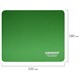 Коврик для мыши SONNEN "GREEN", резина + ткань, 220х180х3 мм, 513305 513305