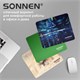 Коврик для мыши SONNEN "GREEN", резина + ткань, 220х180х3 мм, 513305 513305