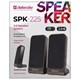 Колонки компьютерные DEFENDER SPK-225, 2.0, 4 Вт, пластик, черные, 65220 513424