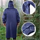 Дождевик-плащ синий на молнии многоразовый с ПВХ-покрытием, размер 52-54 (XL), рост 170-176, ГРАНДМАСТЕР, 610866 610866