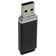 Флеш-диск 16 GB, SMARTBUY Quartz, USB 2.0, черный, SB16GBQZ-K 512765