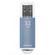 Флеш-диск 32 GB, SMARTBUY V-Cut, USB 2.0, металлический корпус, синий, SB32GBVC-B 512187