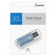 Флеш-диск 32 GB, SMARTBUY V-Cut, USB 2.0, металлический корпус, синий, SB32GBVC-B 512187