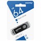 Флеш-диск 64 GB SMARTBUY Twist USB 2.0, черный, SB064GB2TWK 513911