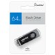 Флеш-диск 64 GB SMARTBUY Twist USB 2.0, черный, SB064GB2TWK 513911