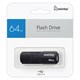 Флеш-диск 64 GB SMARTBUY Clue, USB 2.0, черный, SB64GBCLU-K 513788