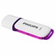 Флеш-диск 64 GB PHILIPS SNOW, разъем USB 2.0, фиолетовый, FM64FD70B/97 514080