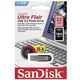 Флеш-диск 32 GB, SANDISK Ultra Flair, USB 3.0, металлический корпус, серебристый/черный, SDCZ73-032G-G46 512218