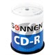 Диски CD-R SONNEN, 700 Mb, 52x, Cake Box (упаковка на шпиле) КОМПЛЕКТ 100 шт., 513533 513533