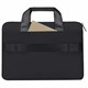 Сумка портфель HEIKKI ULTRA (ХЕЙКИ) с отделением для ноутбука 15,6", Total black, черная, 28х39х3 см, 272609 272609
