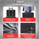 Сумка портфель HEIKKI ULTRA (ХЕЙКИ) с отделением для ноутбука 15,6", Total black, черная, 28х39х3 см, 272609 272609