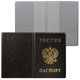 Обложка для паспорта с гербом, ПВХ, черная, ДПС, 2203.В-107 235900