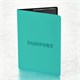 Обложка для паспорта, мягкий полиуретан, "PASSPORT", цвет "тиффани", STAFF, 238404 238404