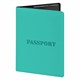 Обложка для паспорта, мягкий полиуретан, "PASSPORT", цвет "тиффани", STAFF, 238404 238404