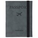 Обложка для паспорта с карманами и резинкой, мягкая экокожа, "PASSPORT", серая, BRAUBERG, 238203 238203