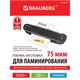 Пленки-заготовки для ламинирования МАЛОГО ФОРМАТА (65х95 мм), КОМПЛЕКТ 100 штук, 75 мкм, BRAUBERG, 531791 531791