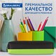 Пенал-косметичка BRAUBERG, мягкий, "Black&Bright", черно-зеленый, 21х5х5 см, 229005 229005