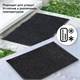Коврик входной ворсовый влаго-грязезащитный ЛАЙМА/ЛЮБАША, 60х90 см, ребристый, толщина 7 мм, черный 602869