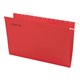 Подвесные папки A4/Foolscap (404х240 мм) до 80 л., КОМПЛЕКТ 10 шт., красные, картон, STAFF, 270936 270936