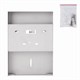Диспенсер для покрытий на унитаз LAIMA PROFESSIONAL INOX, 1/4 сложения, нержавеющая сталь, матовый, 605704 605704