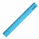 Линейка пластиковая 20 см BRAUBERG "NEON", непрозрачная, ассорти, 210773 210773