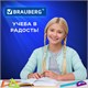 Набор чертежный средний BRAUBERG "FRUITY" (линейка 20 см, 2 треугольника, транспортир), ассорти, пенал, 210771 210771