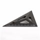 Набор чертежный BRAUBERG объёмный (линейка 20 см, угольник, транспортир), черный, подвес, 210746 210746