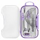 Готовальня BRAUBERG SCHOOL KIT, 11 предметов, циркуль 115 мм, циркуль 125 мм, чертежные принадлежности, лавандовый цвет, 210714 210714