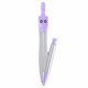 Готовальня BRAUBERG SCHOOL KIT, 9 предметов, циркуль 125 мм, чертежные принадлежности, лавандовый цвет, 210713 210713