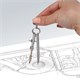 Готовальня BRAUBERG "Klasse", 7 предметов: циркуль+кронциркуль, рейсфедер + держатель, 2 вставки, грифель, 210344 210344