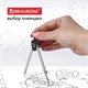 Готовальня BRAUBERG "Architect", 7 предметов: циркуль + кронциркуль с рейсфедором, рейсфедер + держатель, 2 вставки, грифель, 210346 210346