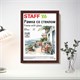 Рамка 21х30 см со стеклом, багет 17 мм дерево, STAFF "Classic", цвет красное дерево, 391364 391364