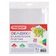 Обложки ПП для тетрадей и дневников, КОМПЛЕКТ 20 шт., ПЛОТНЫЕ, 60 мкм, 210х350 мм, прозрачные, ПИФАГОР, 223486 223486 - фото 49809
