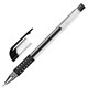 Ручка гелевая с грипом STAFF "Basic Needle" GP-679, ЧЕРНАЯ, игольчатый узел 0,5 мм, линия письма 0,35 мм, 143679 143679