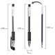 Ручка гелевая с грипом STAFF "Basic Needle" GP-679, ЧЕРНАЯ, игольчатый узел 0,5 мм, линия письма 0,35 мм, 143679 143679