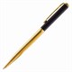 Ручка подарочная шариковая GALANT "ARROW GOLD", корпус черный/золотистый, детали золотистые, узел 0,7 мм, синяя, 143523 143523