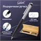 Ручка подарочная шариковая GALANT "ACTUS", корпус серебристый с черным, детали хром, узел 0,7 мм, синяя, 143518 143518