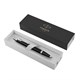 Ручка шариковая PARKER "IM Core Black Lacquer CT", черный глянцевый лак, детали хром, синяя, 1931665 142530