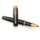 Ручка-роллер PARKER "IM Core Black Lacquer GT", черный глянцевый лак, позолота, черная, 1931659 142532