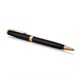 Ручка шариковая PARKER "Sonnet Core Matt Black GT", черный матовый лак, позолота, черная, 1931519 142359