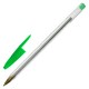Ручка шариковая STAFF "Basic Budget BP-04", ЗЕЛЕНАЯ, линия письма 0,5 мм, с штрихкодом, 143871 143871