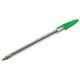 Ручка шариковая STAFF "Basic Budget BP-04", ЗЕЛЕНАЯ, линия письма 0,5 мм, с штрихкодом, 143871 143871