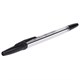 Ручка шариковая CORVINA (Италия) "51 Classic", ЧЕРНАЯ, корпус прозрачный, узел 1 мм, линия письма 0,7 мм, 40163/01 140301